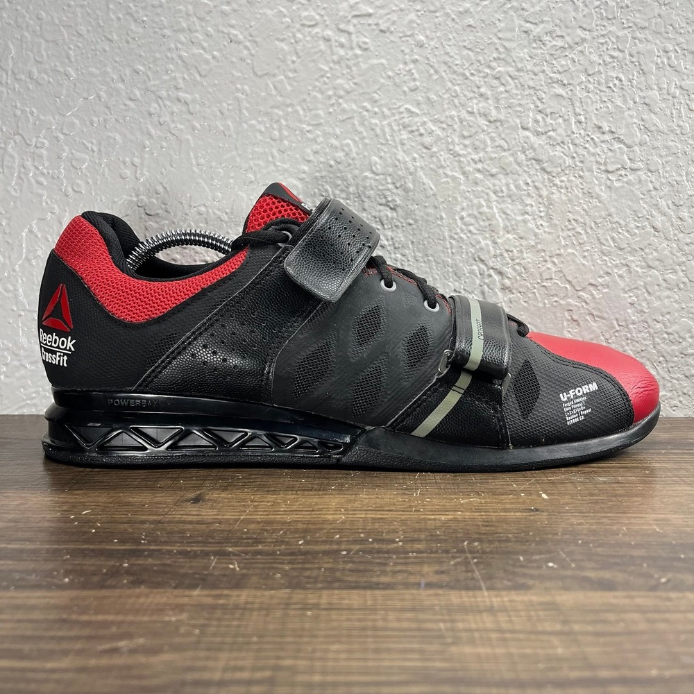 Reebok CrossFit Lifter Plus 2.0 Men's Black Red Shoes - Men's Size 11